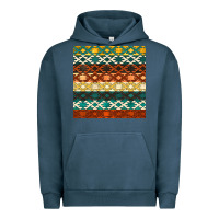 Pigment Midnight Navy native american aztec seamless pattern 1 Urban Hoodie - BundleAndBundleShop