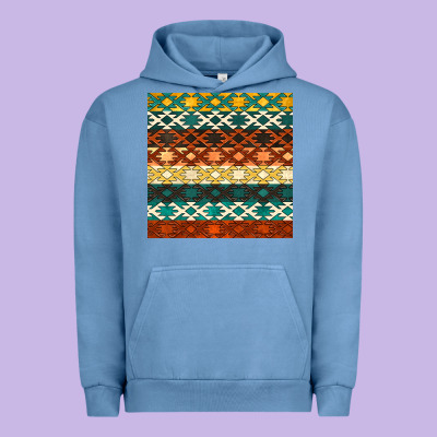 Native American Aztec Seamless Pattern 1 Urban Hoodie Designed By Bundleandbundleshop