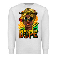 Oatmeal Heather Unapologetically dope afro Premium Sweatshirt - HowdyJamesFarm