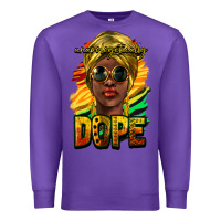 Purple Unapologetically dope afro Premium Sweatshirt - HowdyJamesFarm