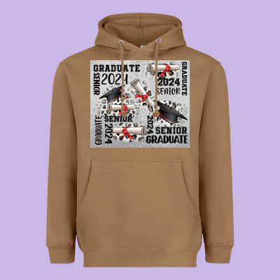 Senior 2024 Heavyweight Hoodie Designed By Cowgirlartshop