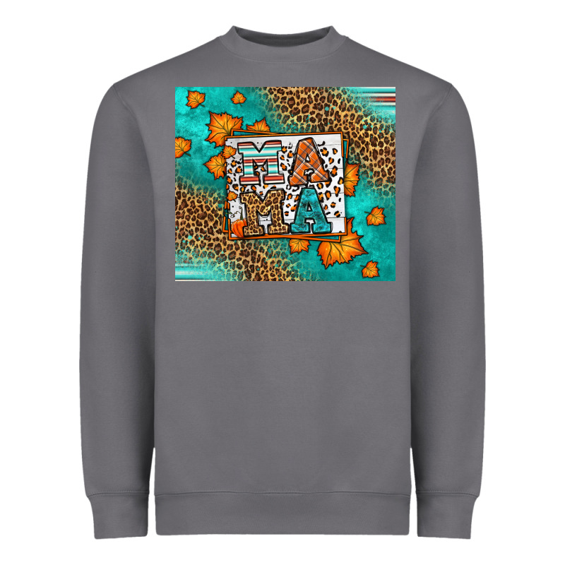 Fall Autumn Leopard Serape Mama Heavyweight Sweatshirt by LillyAllenDesigns | Teevron