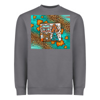 Storm Fall Autumn Leopard Serape Mama Heavyweight Sweatshirt - LillyAllenDesigns