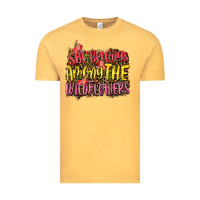 Vintage Mustard she belongs among the wildflowers Vintage Tee - NancyCooperArtShop