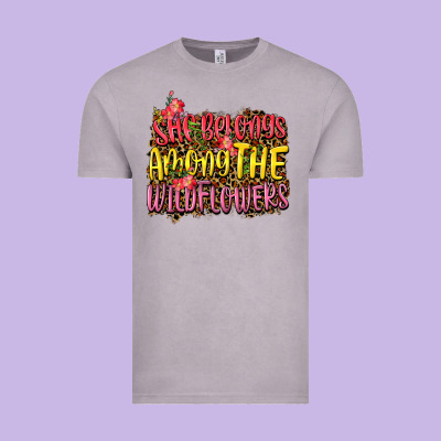 She Belongs Among The Wildflowers Vintage Tee Designed By Nancycooperartshop