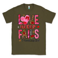 Army Green love never fails i corintians 13 8 Classic Tee - NancyCooperArtShop