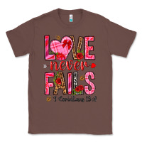 Chestnut love never fails i corintians 13 8 Classic Tee - NancyCooperArtShop