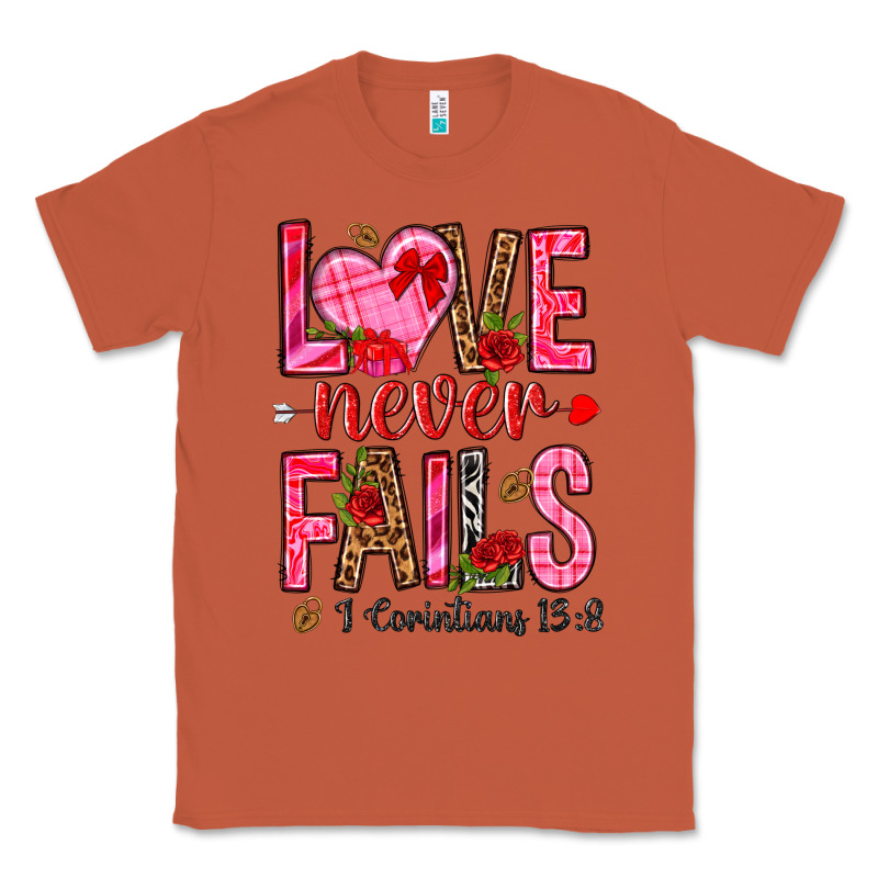 Love Never Fails I Corintians 13 8 Classic Tee by NancyCooperArtShop | Teevron
