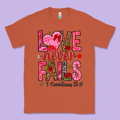 Love Never Fails I Corintians 13 8 Classic Tee Designed By Nancycooperartshop