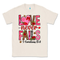 Natural love never fails i corintians 13 8 Classic Tee - NancyCooperArtShop