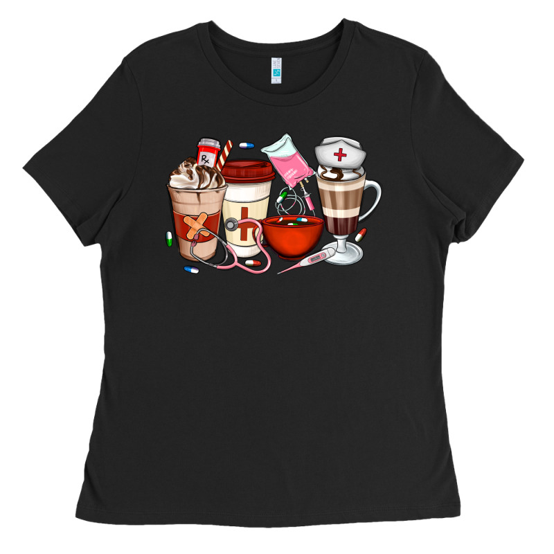 Nurse Coffee Cups Ladies Tee by Artiststas | Teevron