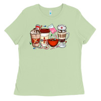 Matcha Nurse Coffee Cups Ladies Tee - Artiststas