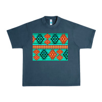 Midnight Navy aztec pattern background 3200x2400 Urban Heavy Tee - AdoDesignShop