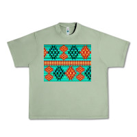 Oil Green aztec pattern background 3200x2400 Urban Heavy Tee - AdoDesignShop