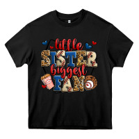 Black little sister biggest fan baseball Heavy Core Tee - Jasminsmagicworld