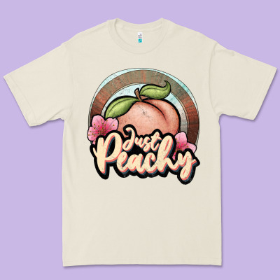 Just Peachy Premium Tee Designed By Jahusdesignshop