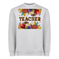 Heather Grey Western Teacher Tumbler Heavyweight Sweatshirt - LillyAllenDesigns