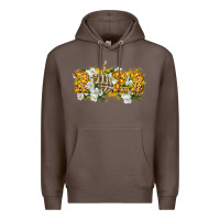 Coffee 2023 skeleton middle finger new year Premium Hoodie - CowGirlArtShop