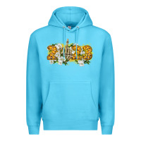 Ocean Blue 2023 skeleton middle finger new year Premium Hoodie - CowGirlArtShop