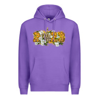 Purple 2023 skeleton middle finger new year Premium Hoodie - CowGirlArtShop
