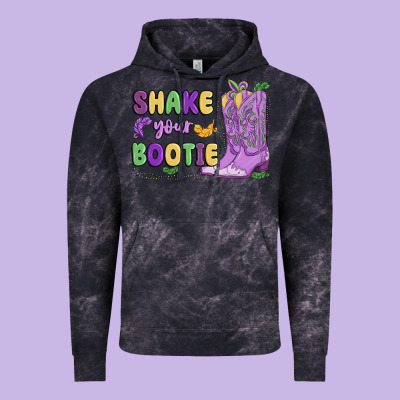 Shake Your Bootie Mardi Gras Vintage Hoodie Designed By Maliassmallbusiness