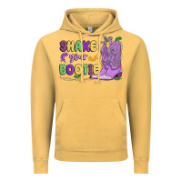 Vintage Mustard shake your bootie mardi gras Vintage Hoodie - MaliasSmallBusiness