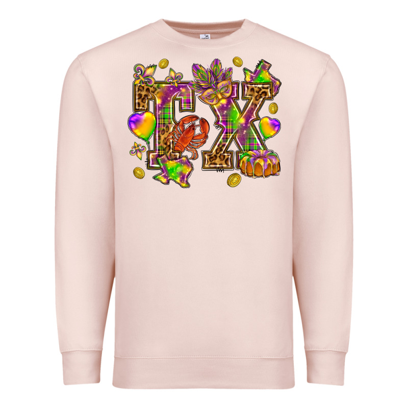 Texas Mardi Gras Premium Sweatshirt by HowdyJamesFarm | Teevron