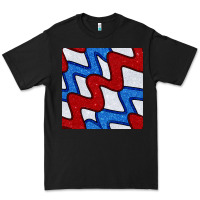 Black Glitter 4th Of July Seamless Pattern Premium Tee - BundleAndBundleShop
