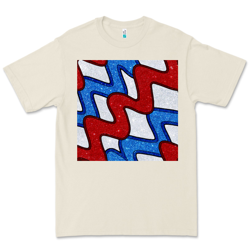 Glitter 4th Of July Seamless Pattern Premium Tee by BundleAndBundleShop | Teevron
