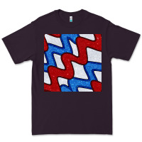 Plum Glitter 4th Of July Seamless Pattern Premium Tee - BundleAndBundleShop