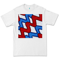 White Glitter 4th Of July Seamless Pattern Premium Tee - BundleAndBundleShop