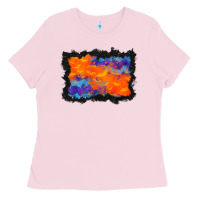 Bubblegum Pink halloween bat background Ladies Tee - BundleAndBundleShop
