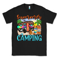 Black summer camping Classic Tee - JahusDesignShop