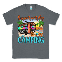 Charcoal Heather summer camping Classic Tee - JahusDesignShop