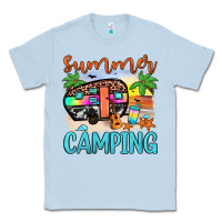 Dusty Blue summer camping Classic Tee - JahusDesignShop