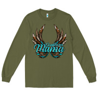 Army Green Southern Mama Long Sleeve Tee - JahusDesignShop