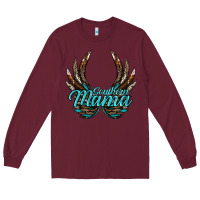 Burgundy Southern Mama Long Sleeve Tee - JahusDesignShop