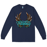 Navy Southern Mama Long Sleeve Tee - JahusDesignShop