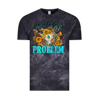 Cloud Black somebodys problem Vintage Tee - NancyCooperArtShop