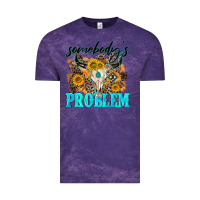 Cloud Purple somebodys problem Vintage Tee - NancyCooperArtShop