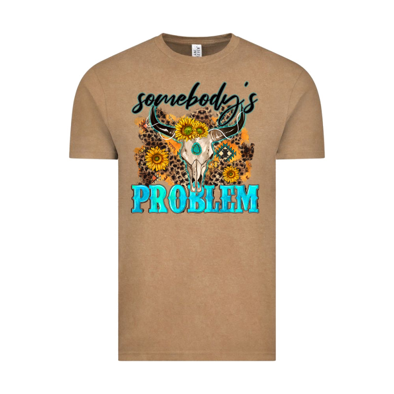 Somebodys Problem Vintage Tee by NancyCooperArtShop | Teevron