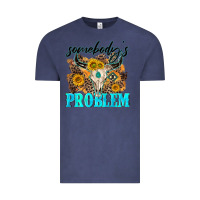 Vintage Denim somebodys problem Vintage Tee - NancyCooperArtShop