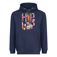 Navy Hip hop Easter Girl Easter Day Heavyweight Hoodie - HowdyJamesFarm