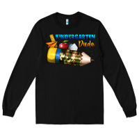Black kindergarten dude Long Sleeve Tee - BundleAndBundleShop