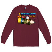 Burgundy kindergarten dude Long Sleeve Tee - BundleAndBundleShop