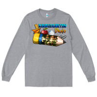 Heather Grey kindergarten dude Long Sleeve Tee - BundleAndBundleShop
