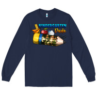 Navy kindergarten dude Long Sleeve Tee - BundleAndBundleShop