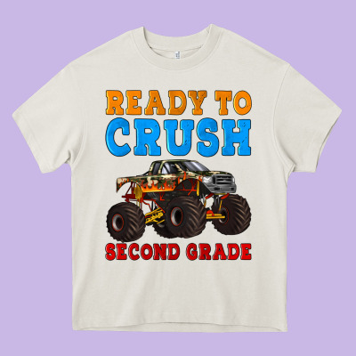 Ready To Crush Second Grade Heavy Core Tee Designed By Artiststas