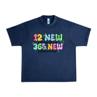 Navy 12 new chapter 365 new chances Urban Heavy Tee - MaliasSmallBusiness