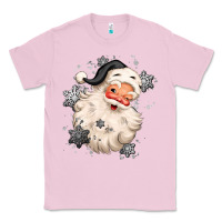 Bubblegum Pink white christmas santa claus Classic Tee - MaliasSmallBusiness